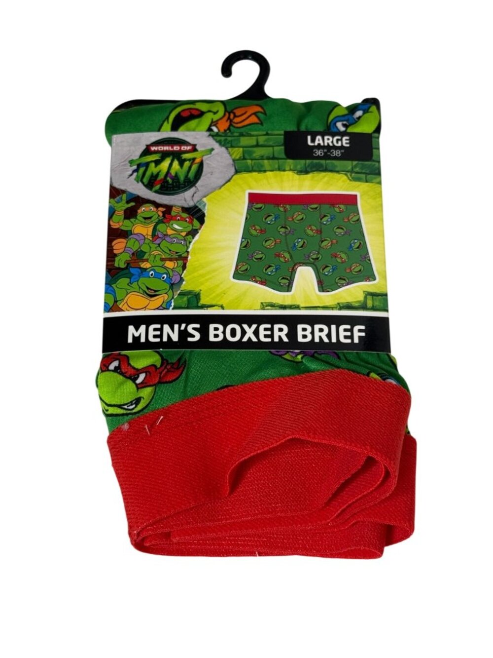 Teenage Mutant Ninja Turtles Men’s Large Boxer Brief Green